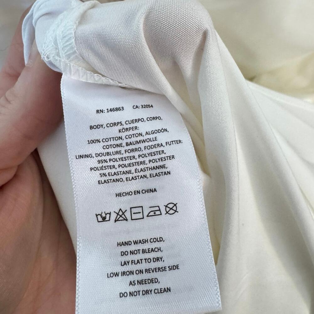 MARE MARE BY ANTHROPOLOGIE NWT Strapless Seamed A-Line Midi Dress Sz Small Bride - Picture 13 of 14